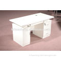 HC-M035 classic white wooden office staff desk with drawers